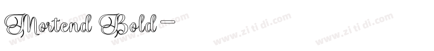 Mortend Bold字体转换